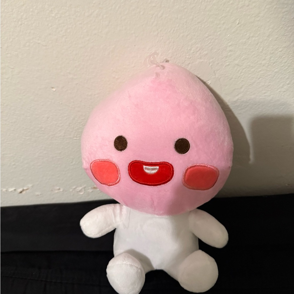 Pink and White Plush Toy